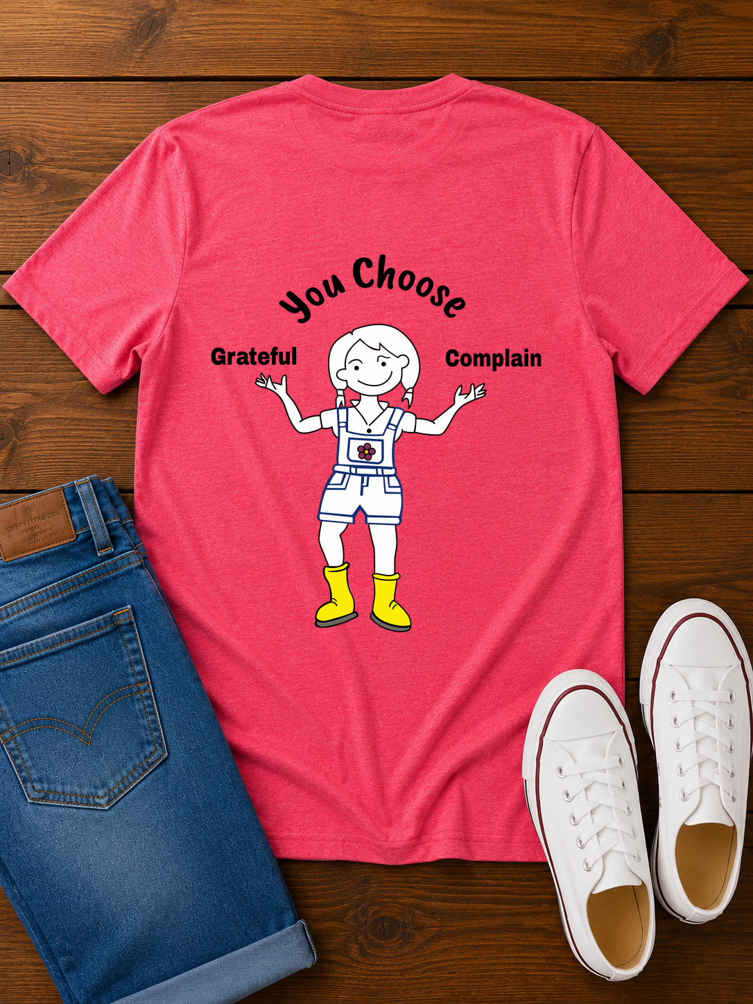 Ladies T-shirts: Be Grateful - Complain