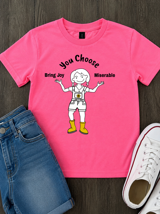 Youth T-shirts: Bring Joy - Miserable
